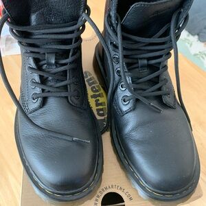 Dr. Martens Black Leather Ankle Boots